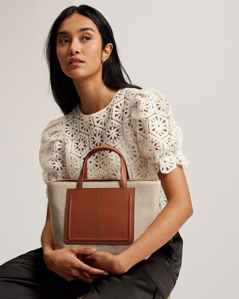 NISHAL-Bags-Small Canvas Tote Bag- Ted Baker Romania